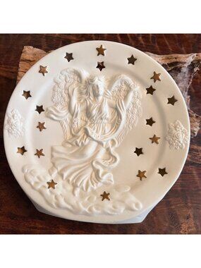 Vintage Ceramic Angel Candle Lamp
